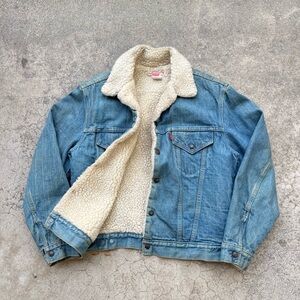 Vintage 70’s Levi’s Denim Sherpa Jacket